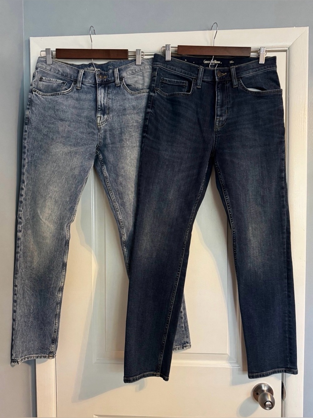 Men's Goodfellow Jeans | Slim & Skinny | Light & Dark Wash Blue Denim (30x30)